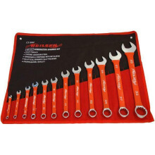 12PC SPANNER SET METRIC SOFT GRIP COMBINATION POLISHED WRENCH CT0562 6MM-32MM