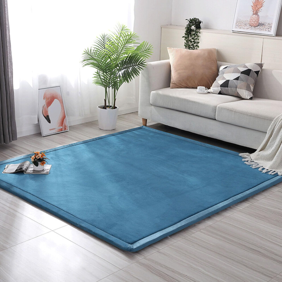 Soft Coral Velvet Rug For Nursery Play Mat NonSlip Floor Carpet Sofa And Living Room Crawling And Sports Mat