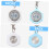 Digital Stopwatch 2Pack BuckleWebbing Lanyards, Luminous Numerals, Precise Electronic Timing, LongLife Battery 5