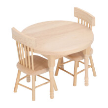 Retro-Design 1:12 Maßstab Puppenhaus Esszimmer-Set - Tisch- und Stuhlmodell