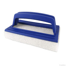 Swimming Pool Cleaning Brush with Ergonomic Handle Grip, Plastic Manual Scrubber Head A24 21