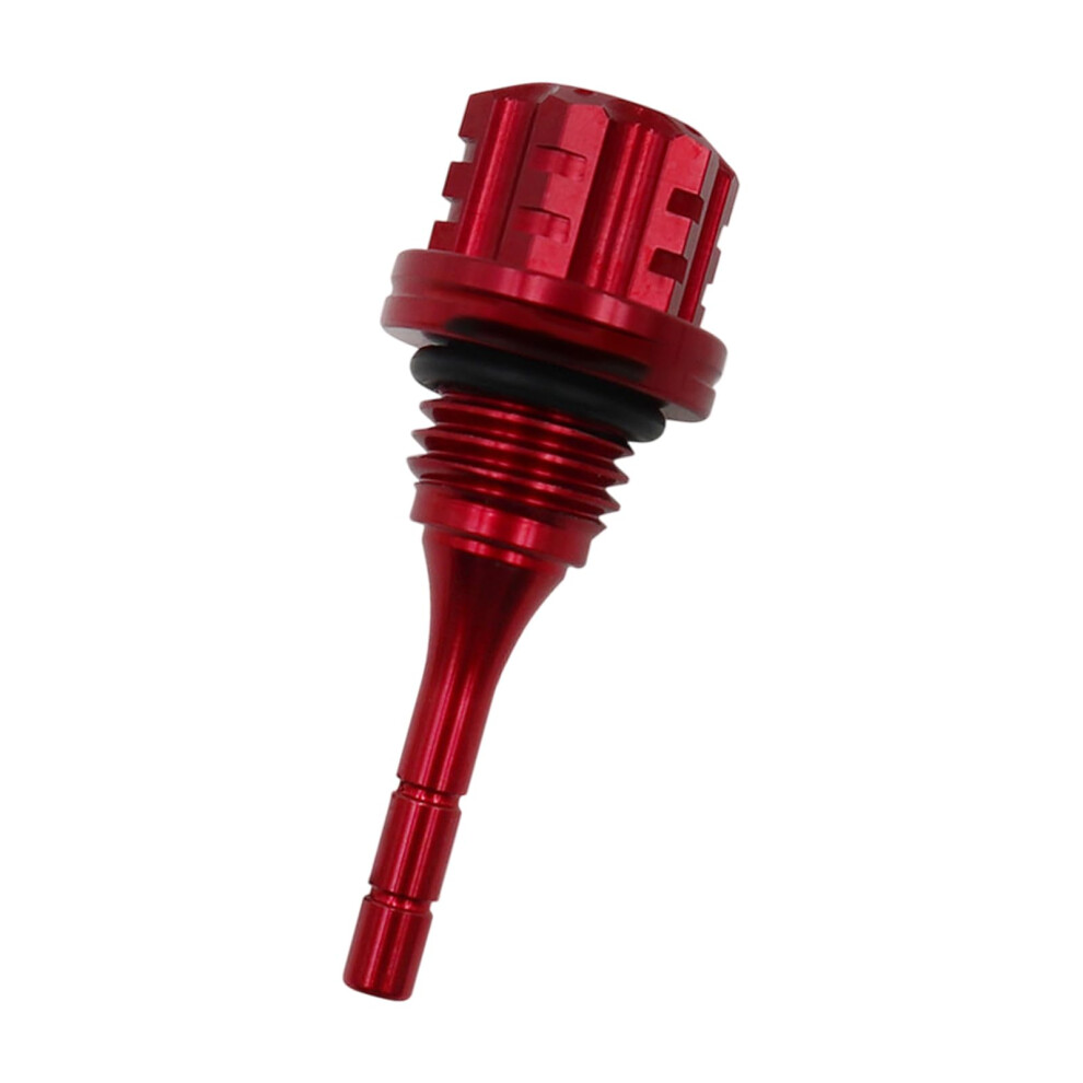 Motorcycle Oil Dipstick Hexagonal Aluminium Gauge For Bws 125Cc Scooter Upgrade Red 9189345440830