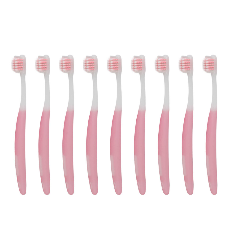 Pink 10 Count Orthodontic Interdental Toothbrush For Effective Teeth Cleaning