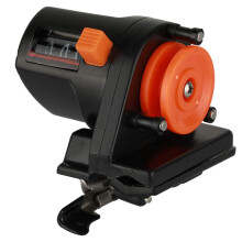 Fishing Line Counter with Depth Finder for Trolling and Spooling, Manual Gear Tackle Tool with Mounting Base and Length Measurements