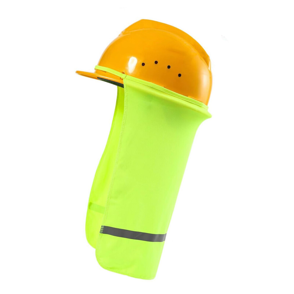 Multifunctional Helmet Sun Shade Neck Cover For Outdoor Work Hard Hat Compatible Neck Shade, Fluorescent Yellow 9382693064707