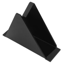Aufrechter Acrylserviettenhalter für Tische, Landhausstil, schwarzer Essenspender