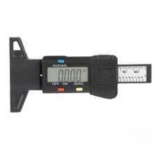 Carbon Fiber Digital Tire Tread Depth Gauge with Accurate LCD Display, Lightweight 52g Tester