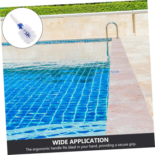 Pool Brush with Handle Pool Hand Brush Corner Brush Short Pool Broom 1
