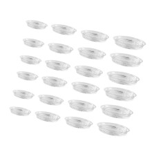 Plant Drip Tray Pack Of 24, Clear Round Coasters For 6/8/10/12 Inch Flower Pots, Indoor Outdoor Use