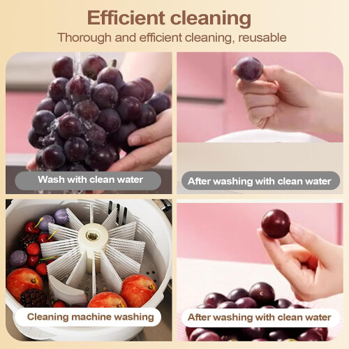 Fruit Cleaner Spinner  Manual Fruit Washer  360degree Handcrank Spinner Ref: 3655 1