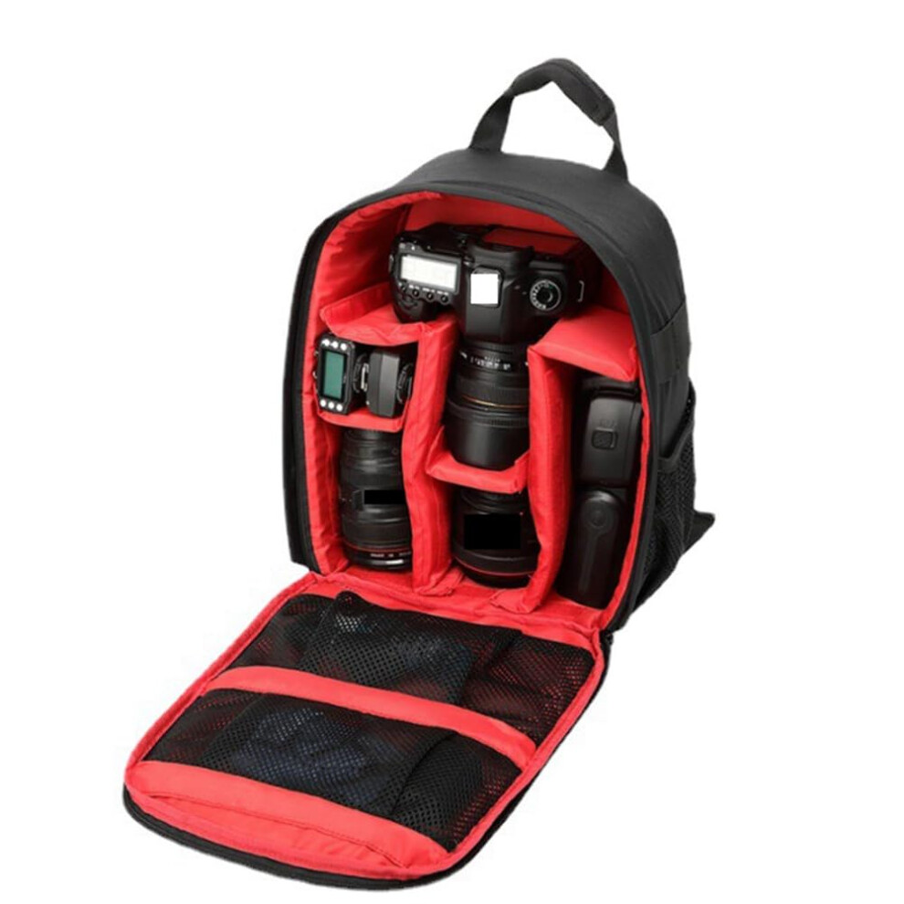 Multifunctional Camera Backpack Waterproof Outdoor Camera Bag For Hiking Travel Sports Red 9426802727548