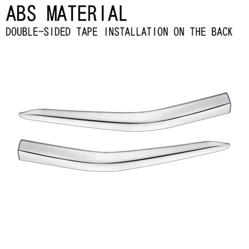For  Alphard 40 Series 2023+ Front Bumper Lip Angle Diffuser Splitter Spoiler Protector Silver 2