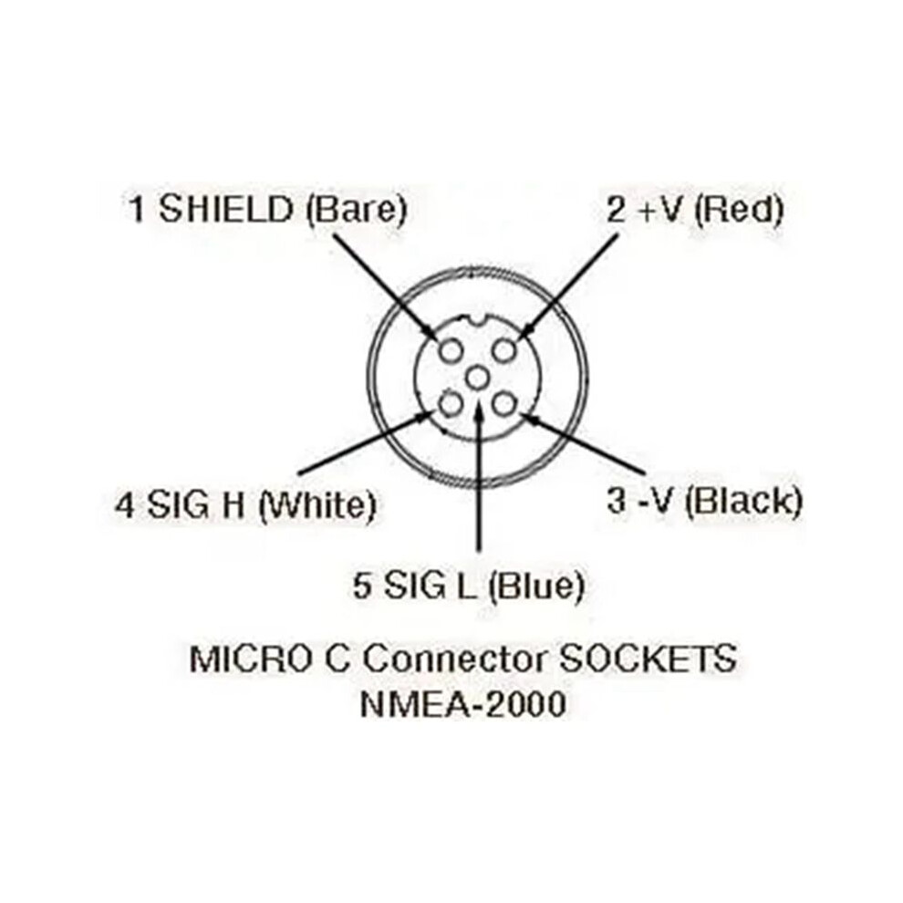 Nmea 2000 T Connector 4 Port 5Pin M12 Thread Ip67 Nmea 2000 (N2k) (Tee) T-Connector For Simrad 6031722197420
