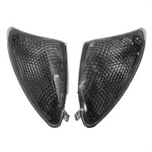 Motorcycle Front Turn Signals Indicator Blinker Housing Lenses for K1200S K1300S Accessries Smoked Black