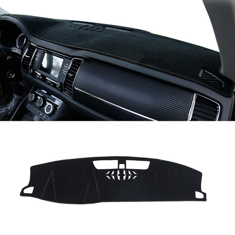 Car Dashboard Cover For Skoda Kodiaq 20162022, Nonslip Sun Shade Mat, Scratch Protection Lhd Black 9189345442551