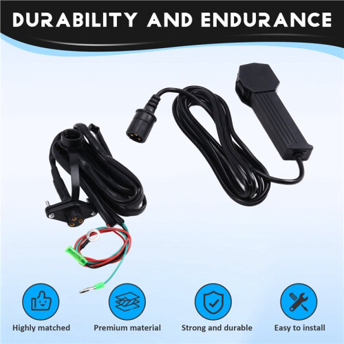 12V Hand‑Held Winch Remote Controller with 9ft Cable Electric Manual Waterproof for ATV UTV ATV Winch Remote Control 2