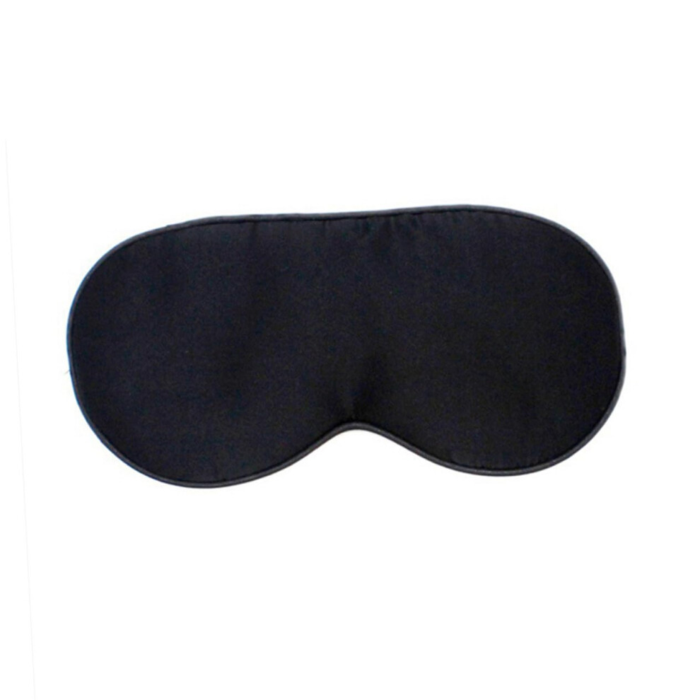 Black/Light Silk Sleeping Mask With Adjustable Strap Natural Silk Eye Shade For Travel Nap Blocking Unisex Sleep Mask