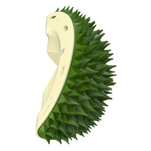 Cat Self Groomer Durian Shaped Teeth Grinding Cleaning Cat Comb Hair Brush Multipurpose Wall Corner Scratcher For Cats