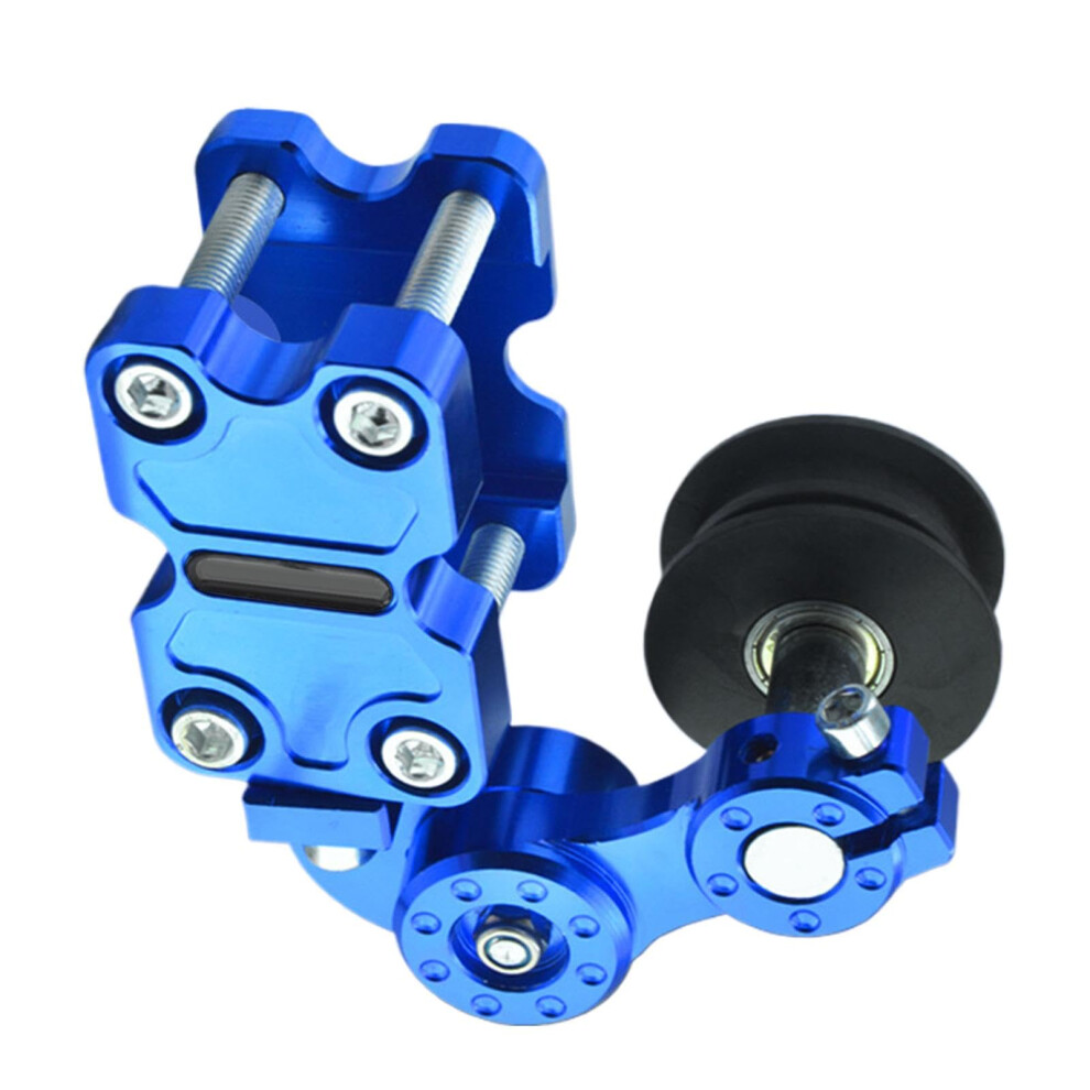 Chain Adjuster Tensioner Automatic Motorbike Chain Tension Guide Adjustment Tool Chain Modification Tensioner Gear For Riding, Cycling Blue 9382693953827
