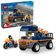 LEGO City 60491 Der Motorradtransporter - Bau-Spielzeug ab 4 Jahren - Geschenkidee