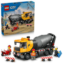 Bau Set - LEGO - 60478 - Betonmischer - Baustellenfahrzeug - 3 Minifiguren