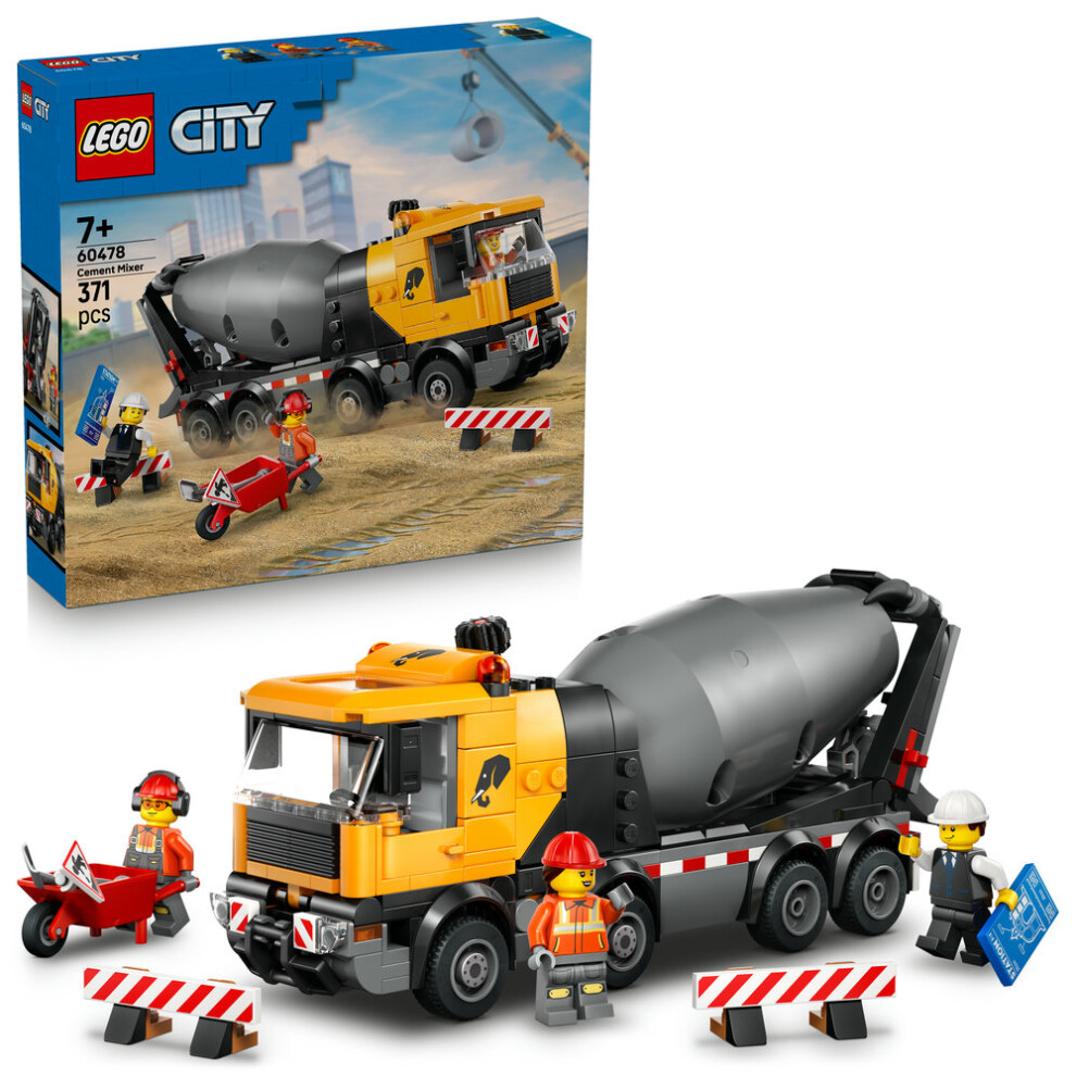 Lego City Cement Mixer Truck Construction Toy 60478 - Image 20
