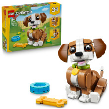 LEGO Creator 3-in-1 31382 Die Niedlichen Tiere: der Spielende Welpe - Spielzeug ab 8 Jahren - Geschenk