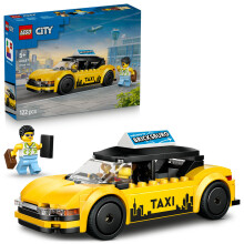 LEGO Stadt 60487 Das Gelbe Taxi - Spielzeugauto für Jungen oder Mädchen ab 5 Jahren - Geschenkidee