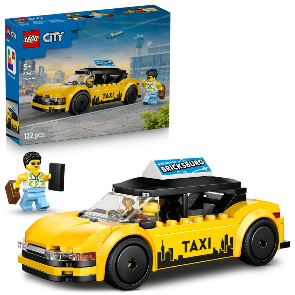 Lego Yellow City 60487 Taxi With 2 Minifigures - Image 12
