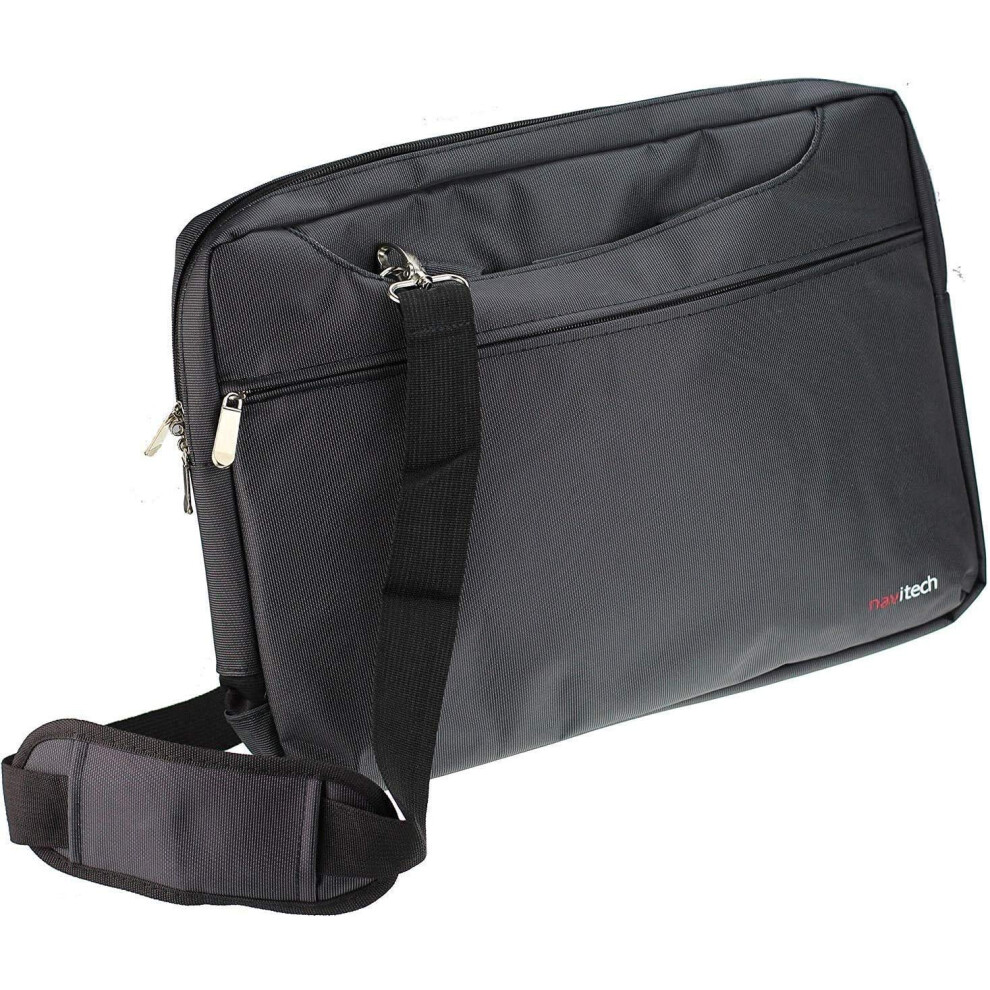 Sleek Water Resistant Shock Absorbent Carry Bag Case For Msi Ge72 6Qd Apache Pro Laptop 17.3Inch Black 9426802728941