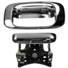 Chroem Rear Tailgate Handle Bezel Set for Chevy Silverado Sierra 1999-2006 15997911 15228539 15228541 15228540