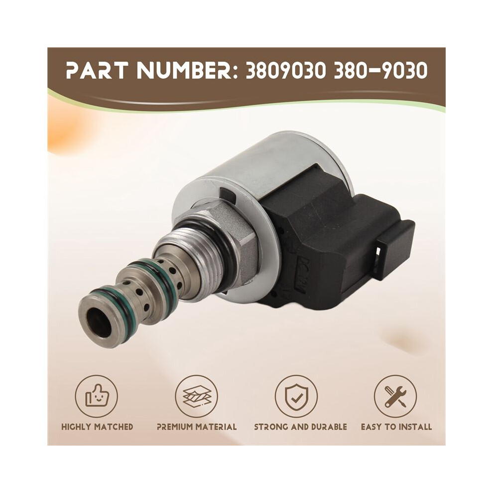 380-9030 Backhoe Loader Solenoid Valve For 414E 415 416 420 422E 428 Ap400 Ap500 3809030 12V Light 6032702288558