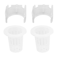 Recipiente pentru hidroponie, design durabil cu plasă din plastic pentru circulația aerului, drenaj excelent, design cu fante, ușor de apucat,