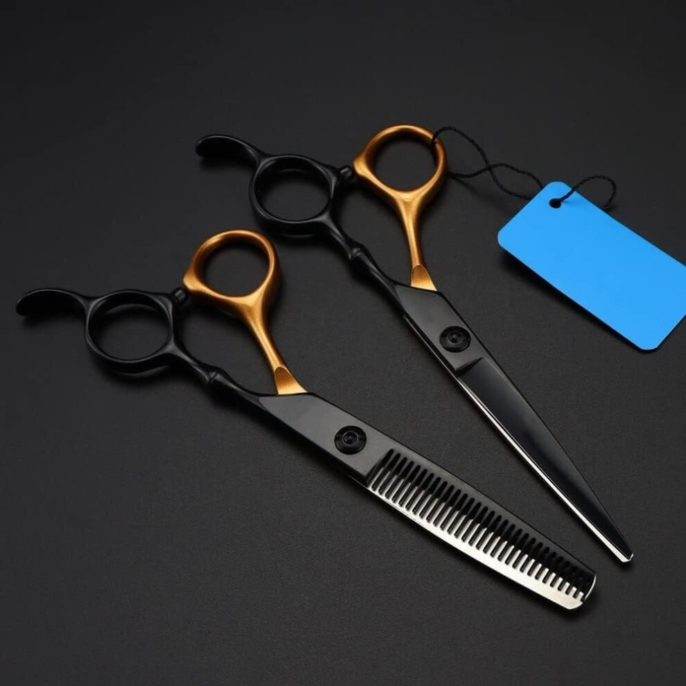 6 Inch Professional Barber Scissors Set â Cutting  Thinning Shears, Stainless Steel Hairdressing Scissors for Salon, Barber   Home Use