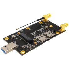 NGFF M.2 Key B auf USB 3.0 Adapter-Erweiterungskarte für 3G/4G/5G-Modul M.2 WLAN-Karte Dual  SIM-Kartensteckplatz 5G-Antenne