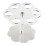 1Pcs 6 Trous Acrylique Support de Support de CôNe de CrèMe GlacéE Transparent 5