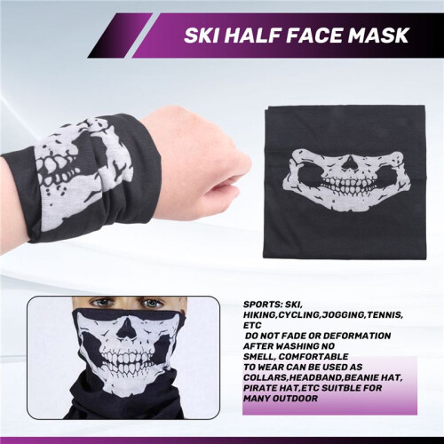 2 St Cool Bicycle Ski Halv Ansiktsmask  Scarf Multi Use NackväRmare COD 2