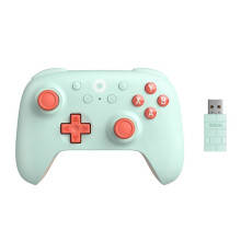 8BitDo Draadloze 2.4G Gaming Controller met Hall-Effect Joystick voor PC voor Raspberry Pi Android, Oranje-Groen