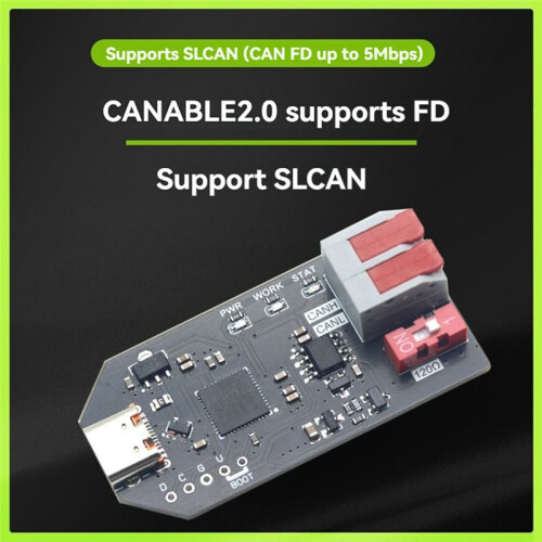 USBCAN USB Naar CAN-Converter CANABLE Transceiver Debugger Protocol Analyzer Socketcan Compatibel SLCAN Ondersteuning CAN FD 1