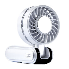 IJspakventilator met Hoge Snelheid, Handbediende Ventilator voor Halfgeleiderkoeling, Draagbare, Opvouwbare Kleine Ventilator met Oplaadfunctie, Wit