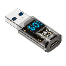 1PC Digitaal LED-Scherm USB 3.2-Adapter 36-60W 10Gbps Laptop Type-C-Converter Gegevensoverdracht AM Naar CF