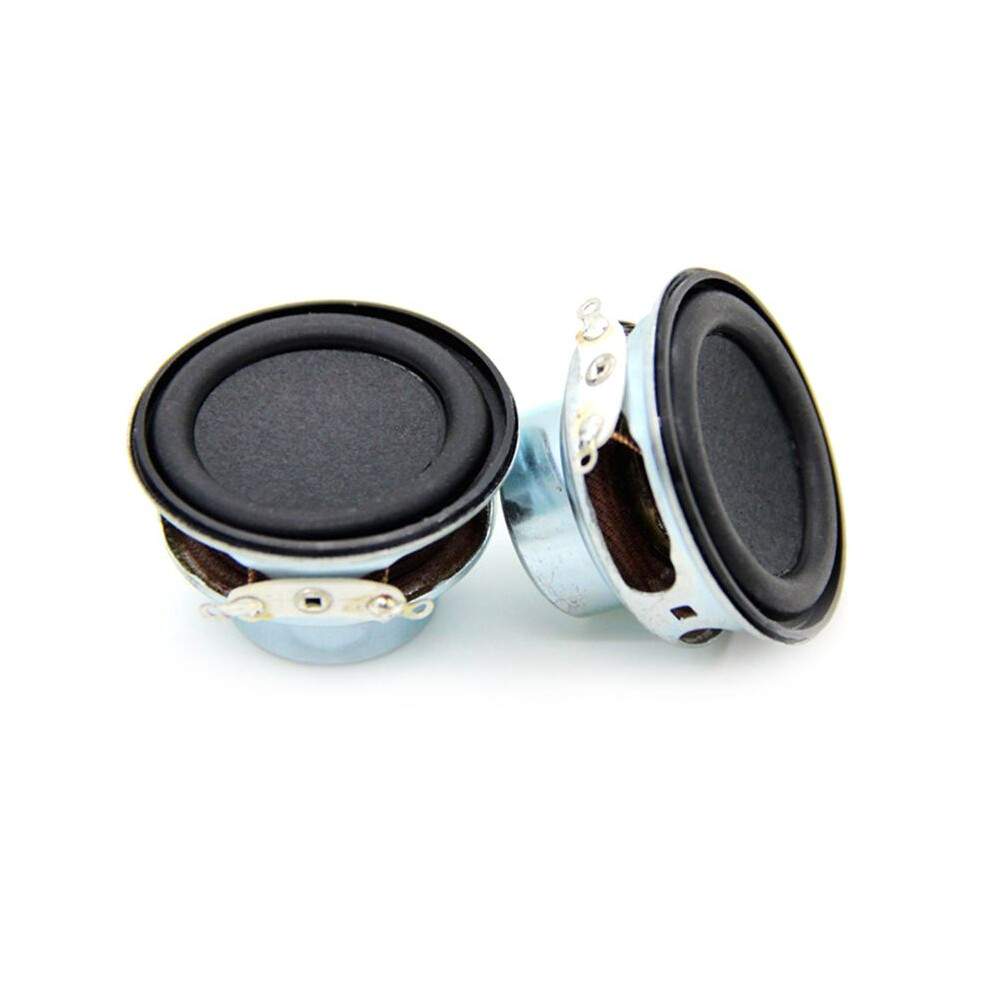 2Pcs Audio Speaker 4Ω 6W 40Mm 1.5 Inch Bass Multim Black 4852351799593