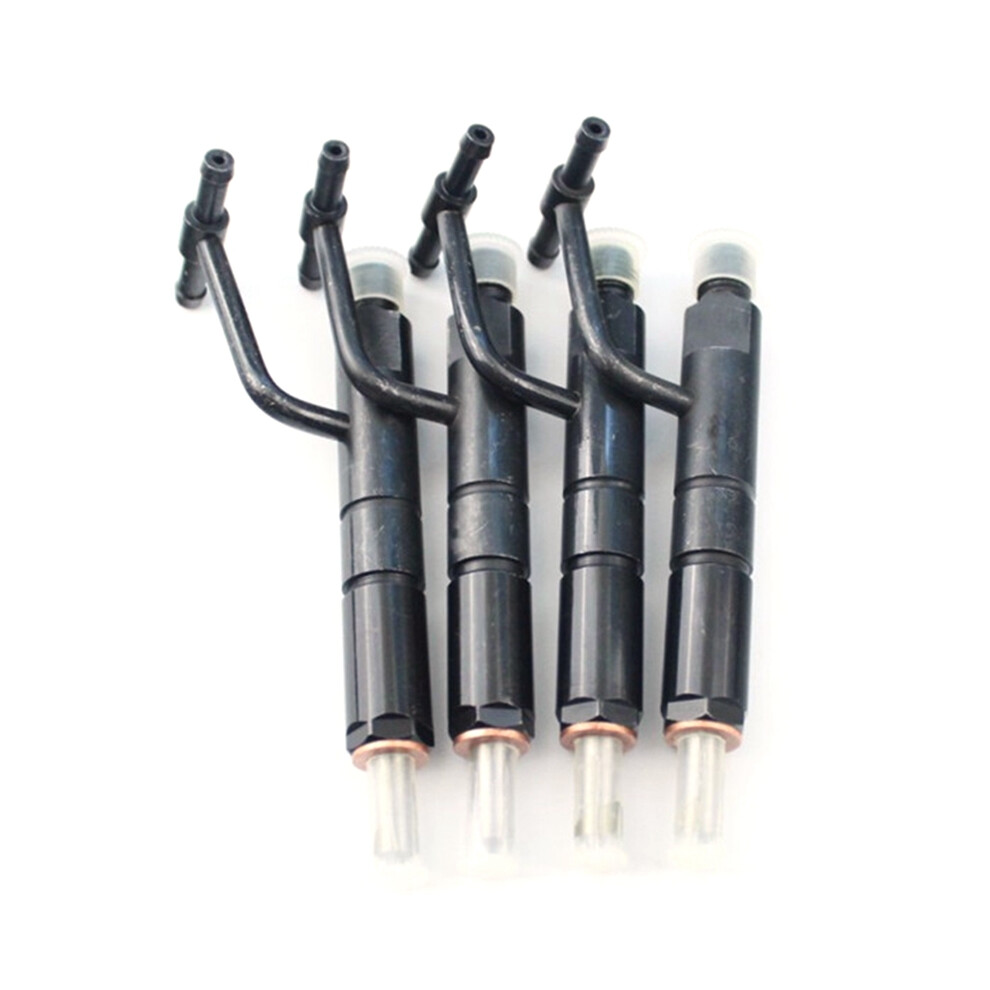 4Pcs Fuel Injector Assembly Compatible 4Jb1 Engine Fuel Injector +Nozzle Kbal-P001a Dsla153p009 Black 6032659062164