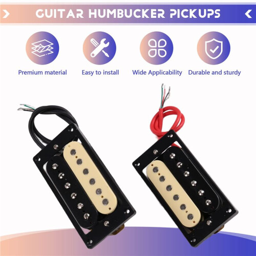 1 Set ST/LP Standard Nack och Bro Elgitarr Humbucker Pickuper 1