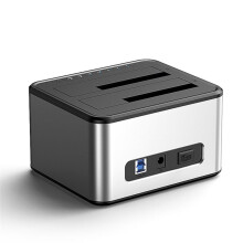 Boîtier de Disque Dur Externe SSD 2,5/3,5 Pouces Station D'Accueil pour Disque Dur Double Baie  Vers USB 3.0 Boîtier de Disque Dur Prise UE