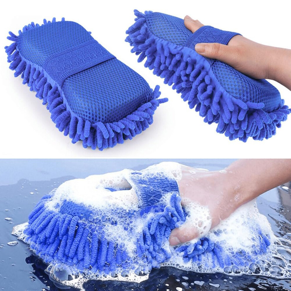 2Pcs Density Car Wash Sponge For Skoda Suv, Scratch Super Absorbent Cleaning Tool 9189345443626