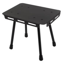 2 in 1 Portable Foldable Table & Stool Combo, Aluminum Alloy Outdoor Table for Camping, Picnic, Beach, BBQ, Fishing