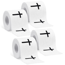 Lot de 4 Rubans Adhésifs Athlétiques Chrétiens, 5 cm X 7 M, en Coton, pour Poignet, pour Sportifs, Entraîneurs, Tennis