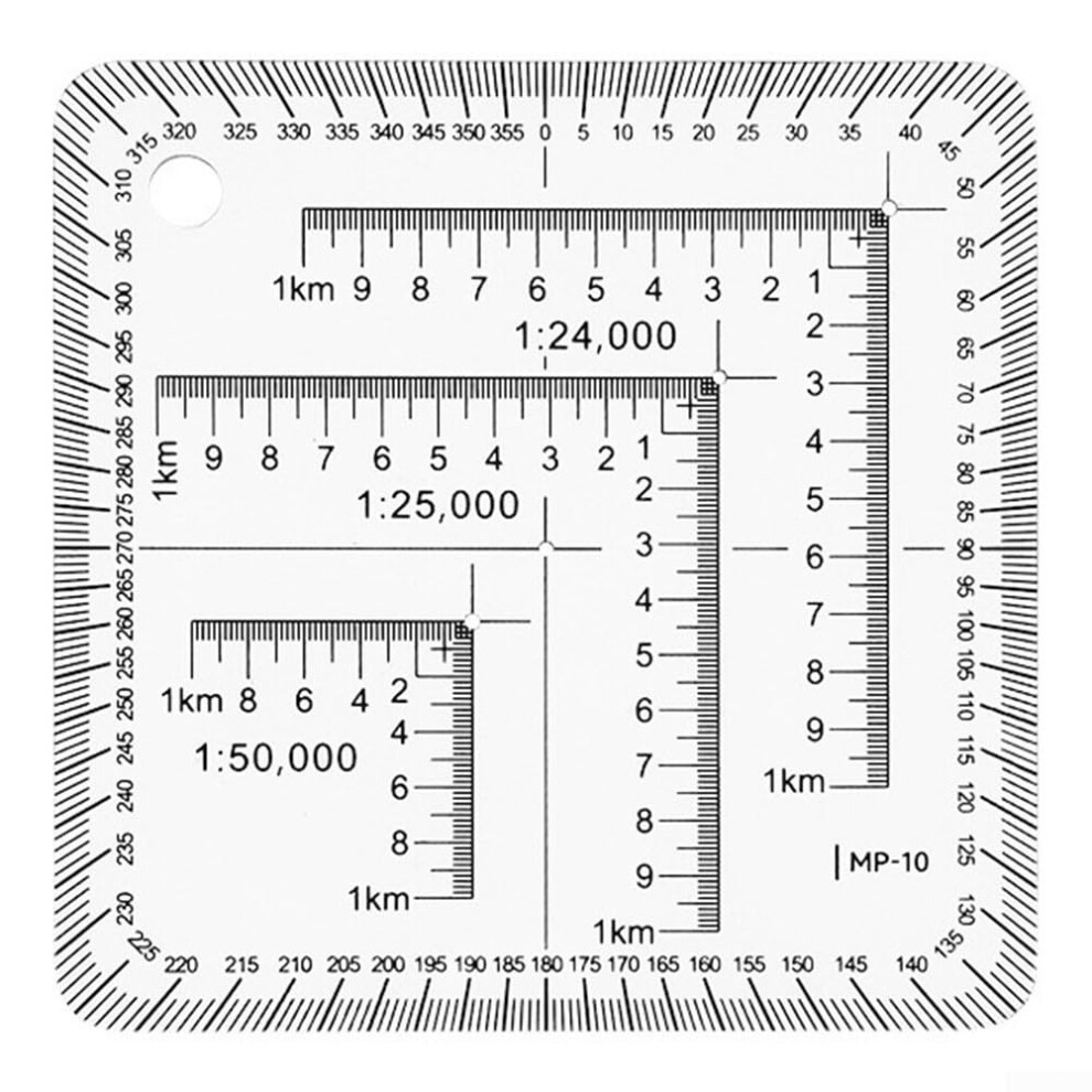 Transparent Ruler For Construction, Engineering And Surveying Tasks, Clear Scale, Precise Measurements 9426802729283