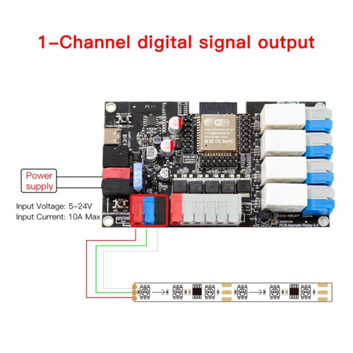 Placa de Desarrollo WiFi ESP32 DIY para Tasmato/WLED/IOT con Micrófono 1